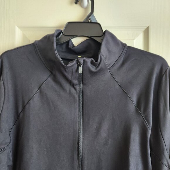 All In Motion Womens Jacket 1/2 Zip Pullover Long Sleeve Top 4X Black NWT - Picture 2 of 11